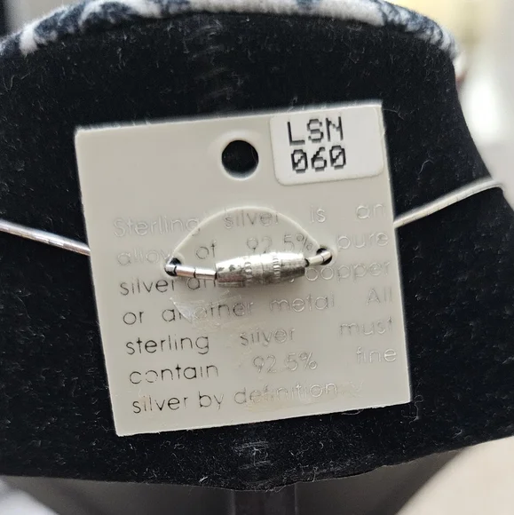 Native American Sterling Silver 925 necklace with beads and pendant 16 i… - Picture 4 of 7